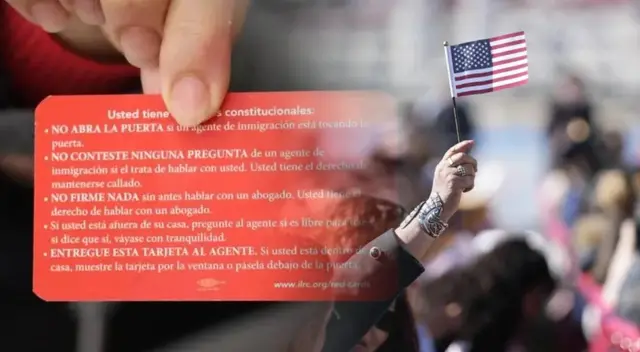 Consigue tu tarjeta roja como inmigrante.