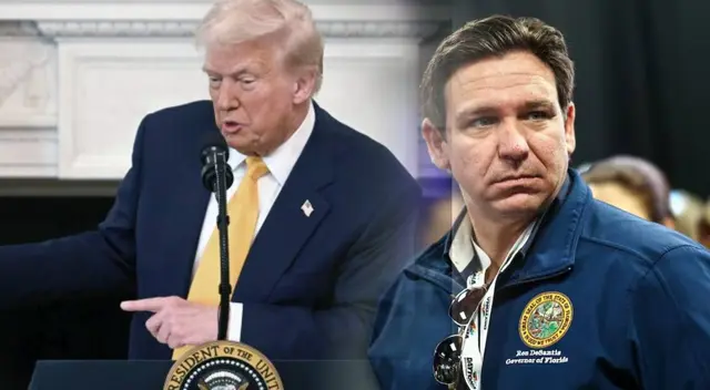 Donald Trump le quita el apoyo a la familia DeSantis.