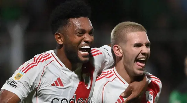 Miguel Borja y Franco Mastantuono los autores de los goles de River Plate Miguel Borja y Franco Mastantuono los autores de los goles de River Plate