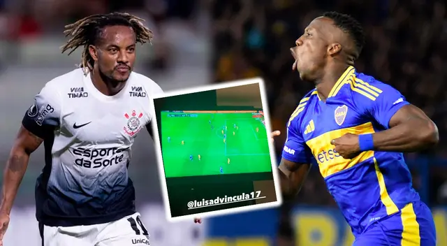 André Carrillo tuvo reacción al gol de Luis Advíncula con Boca Juniors.