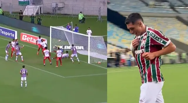 Kevin Serna desató la alegría en los hinchas de Fluminense con gol.
