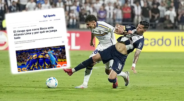 Boca Juniors corre severo riesgo de caer ante Alianza Lima.
