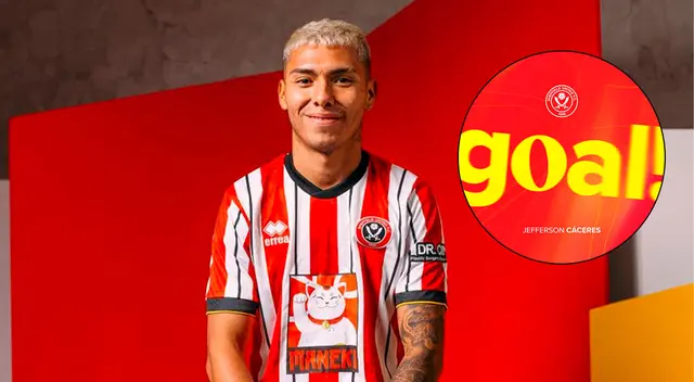 Jefferson Cáceres volvió a anotar con el Sheffield United