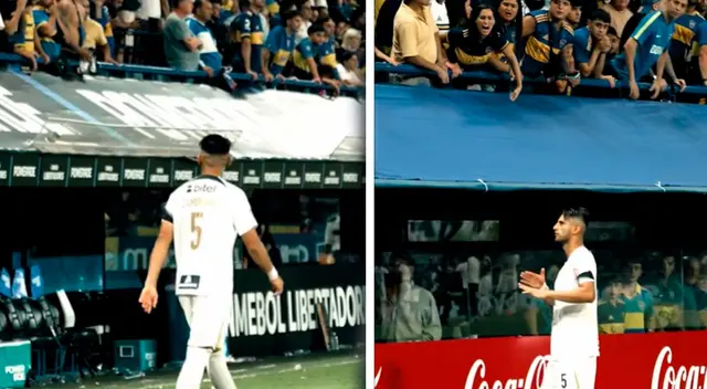 Carlos Zambrano tuvo cruce con los hinchas de Boca Juniors.