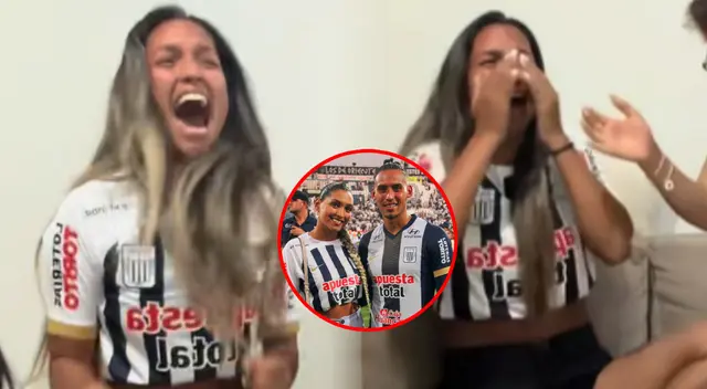 La esposa de Noriega rompió en llanto al ver que Alianza pasó a la fase 3 de la Copa Libertadores.