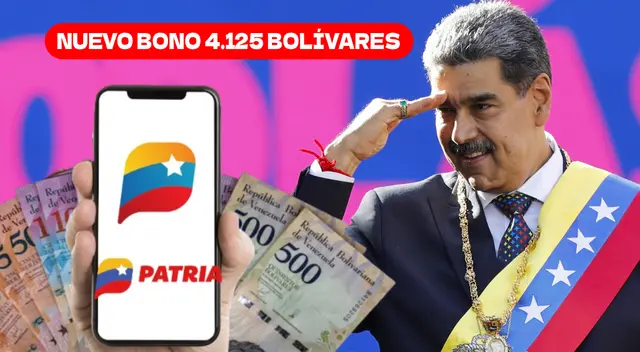 El nuevo Bono 4.125 bolívares llegará a la plataforma oficial del Sistema Patria. El nuevo Bono 4.125 bolívares llegará a la plataforma oficial del Sistema Patria.