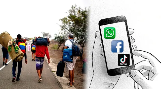 Aplicaciones como Facebook y TikTok permiten a los migrantes compartir información valiosa sobre nuevas rutas y experiencias en el viaje. Aplicaciones como Facebook y TikTok permiten a los migrantes compartir información valiosa sobre nuevas rutas y experiencias en el viaje.