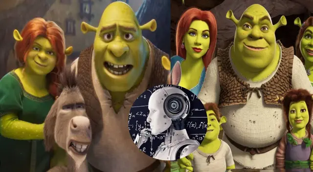 Inteligencia Artificial 'humilla' a DreamWorks y muestra cómo debería verse los personajes de 'Shrek 5'