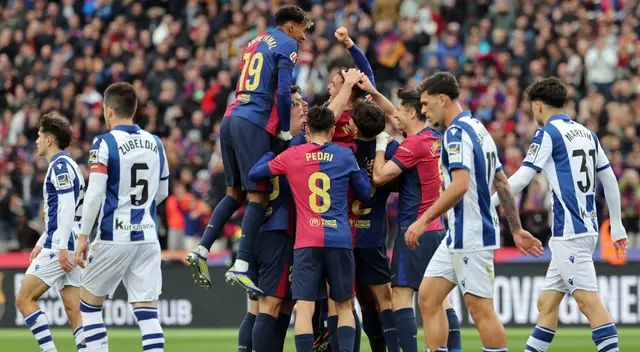 Barcelona es líder de LaLiga tras apabullar 4-0 a la Real Sociedad Barcelona es líder de LaLiga tras apabullar 4-0 a la Real Sociedad