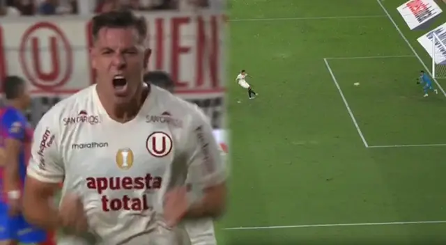 Diego Churín tuvo que repetir su penal para anotar el 4-0 de Universitario.