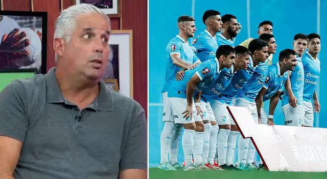Diego Rebagliati dispara contra dos jugadores de Sporting Cristal.