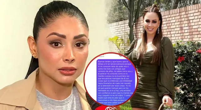 Pamela Franco y su reacción por chats de Cueva con Melissa Klug