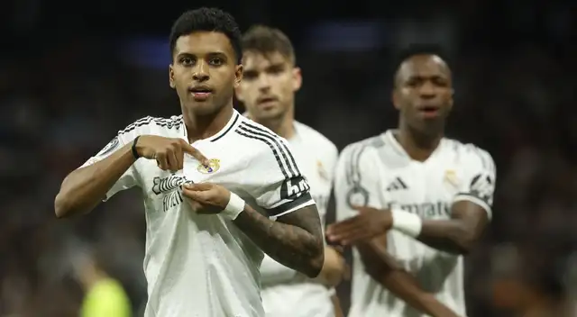 Rodrygo marcó uno de los goles de Real Madrid ante Atlético de Madrid.