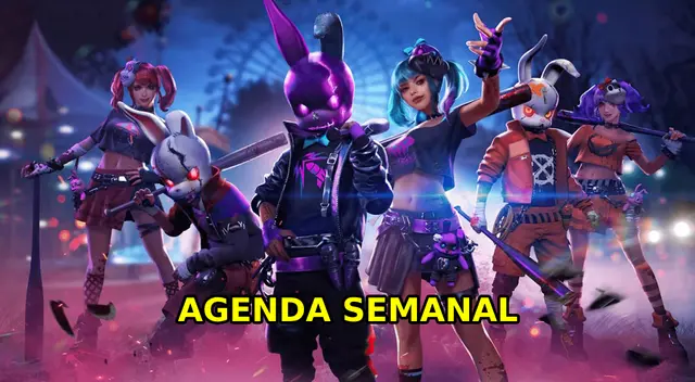 Recompensas de la nueva agenda semanal de Free Fire en marzo 2025.