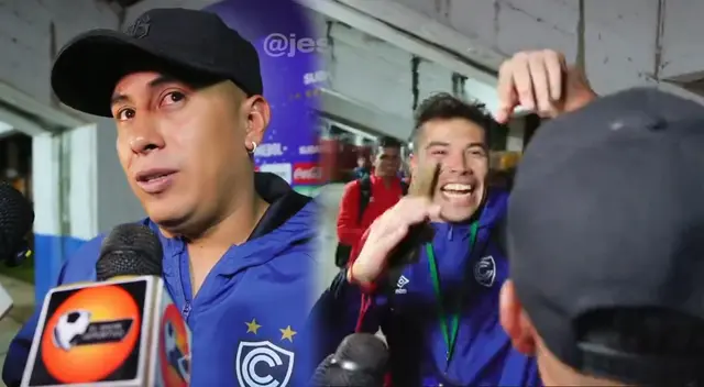 Christian cueva fue interrumpido en plena entrevista de Cienciano.