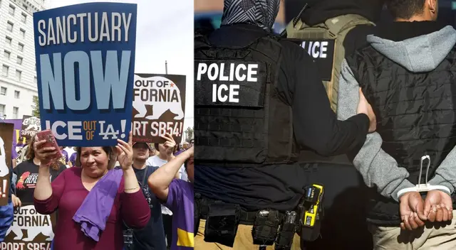Las 'ciudades santuario' en California restringen la colaboración local con ICE.