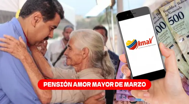 La pensión Amor Mayor de marzo comenzó a pagarse desde el miércoles 5.