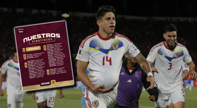 Venezuela recibirá a Perú por la fecha 14 de las Eliminatorias 2026.