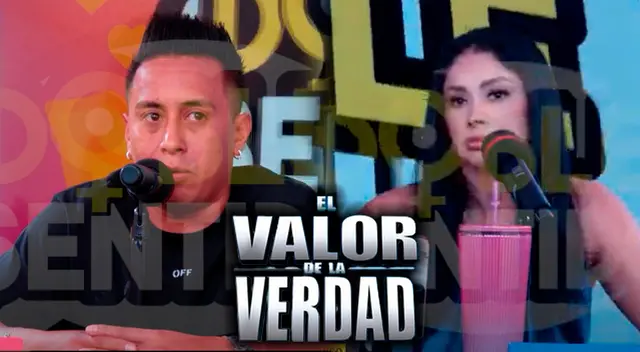 Pamela Franco y Christian Cueva fueron invitados a El Valor de la Verdad.
