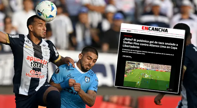 Le anularon un gol a Deportes Iquique ante Alianza Lima en Matute por Copa Libertadores.