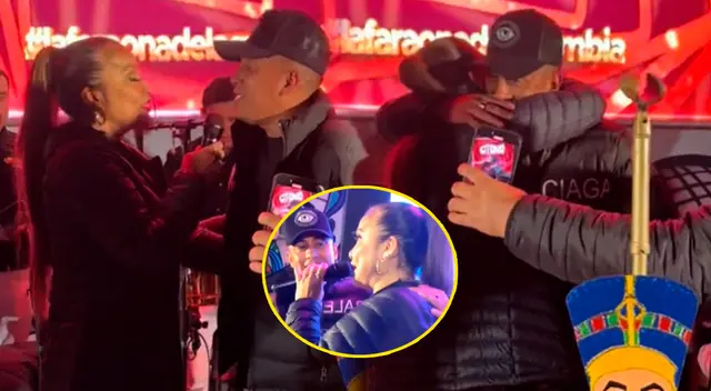 Se viraliza video que muestra acercamiento entre Marisol y Christian Cueva en concierto.