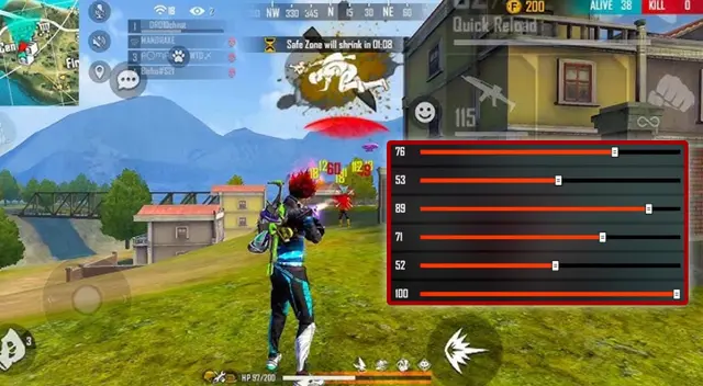 Sensibilidad recomendada para tener en Free Fire y hacer más eliminaciones.