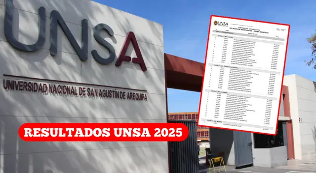 En esta nota podrás conocer los resultados del examen ordinario UNSA 2025.