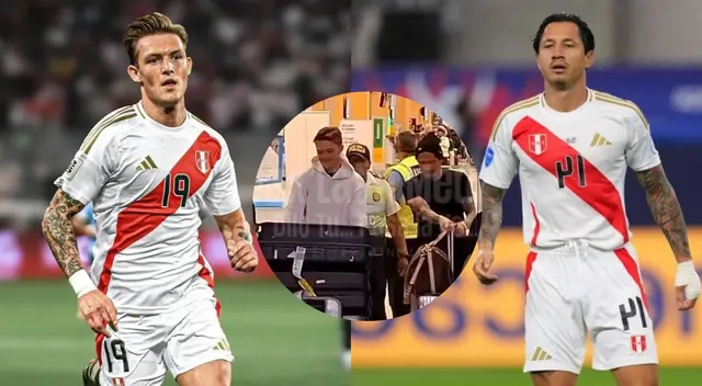 Oliver Sonne y Gianluca Lapadula llegaron a Lima para unirse a la selección peruana