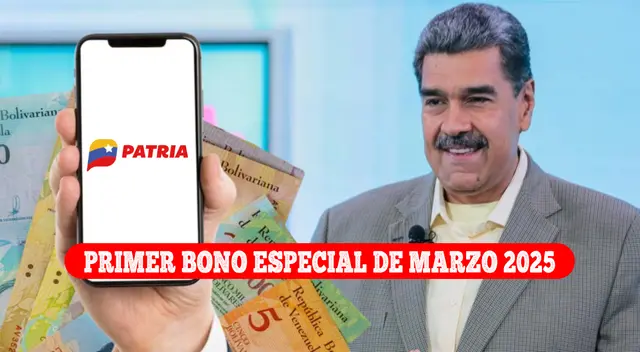 El Primer Bono Bono Especial de marzo se paga por el Sistema Patria. El Primer Bono Bono Especial de marzo se paga por el Sistema Patria.