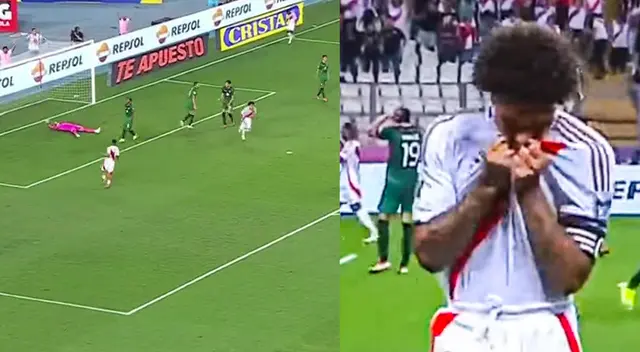 ¡No te vayas nunca! Paolo Guerrero venció a Viscarra con media vuelta y anotó el 2-0 a Bolivia