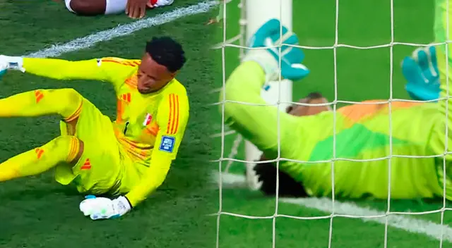 Pedro Gallese mostró síntomas de dolor en el Perú vs Bolivia.