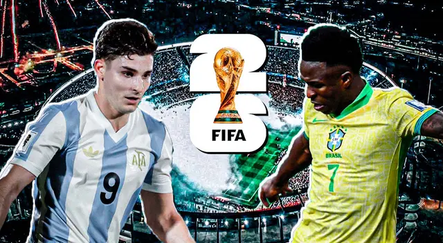 Argentina y Brasil afrontan el Clásico de Sudamérica por Eliminatorias 2026.