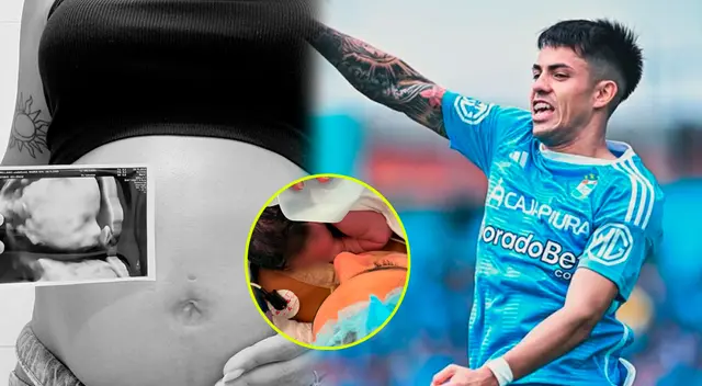 El atacante celeste le dio la bienvenido a su primogénito, que se llama Tadeo.