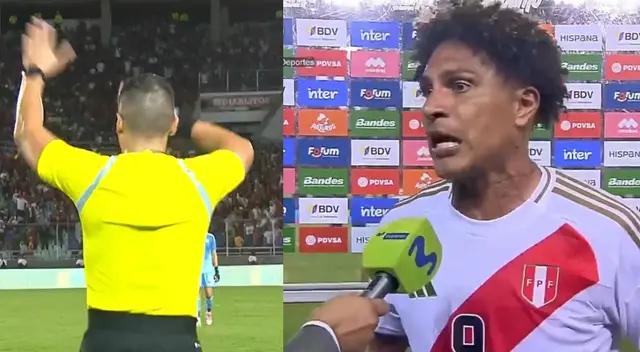 Paolo Guerrero no dudó en mostrar su molestia por arbitraje chileno.