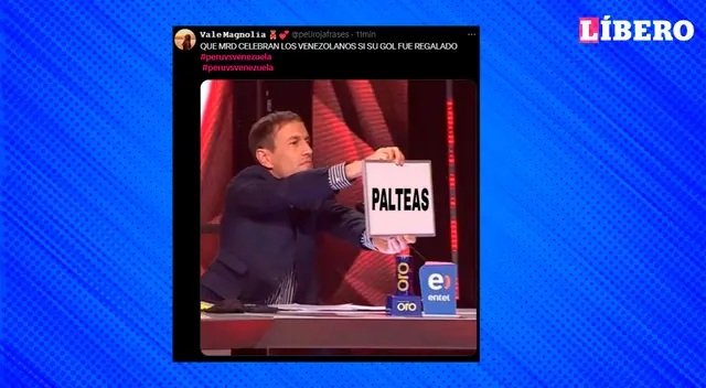 Meme sobre el penal de Venezuela que marcó el 1-0. Meme sobre el penal de Venezuela que marcó el 1-0.