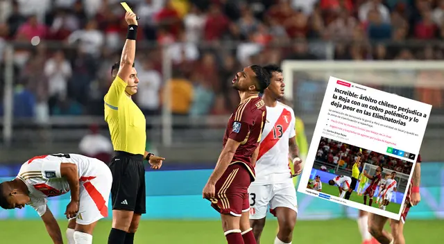 Medio chileno cuestionó el desempeño del árbitro Perú vs. Venezuela