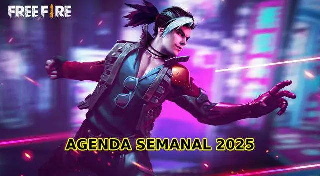 Recompensas de la nueva agenda semanal de Free Fire 2025.