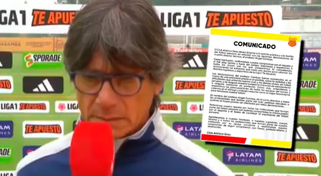 Atlético Grau causó sorpresa al emitir un comunicado tras las polémicas declaraciones de Ángel Comizzo. Atlético Grau causó sorpresa al emitir un comunicado tras las polémicas declaraciones de Ángel Comizzo.