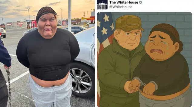 La Casa Blanca utilizó una ilustración al estilo Studio Ghibli para burlarse de la inmigrante. La Casa Blanca utilizó una ilustración al estilo Studio Ghibli para burlarse de la inmigrante.