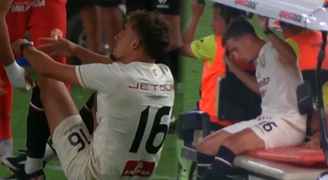 Pérez Guedes tuvo que salir de la cancha por una lesión y enciende las alarmas en Universitario. Pérez Guedes tuvo que salir de la cancha por una lesión y enciende las alarmas en Universitario.