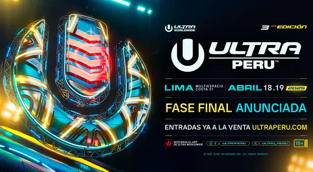 Conoce la lista de artistas que se presentarán en los dos días que durará el Ultra Perú 2025.