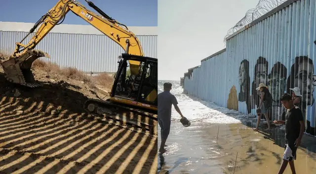 EE. UU. construye un puente sobre el río Tijuana para frenar la migración ilegal.