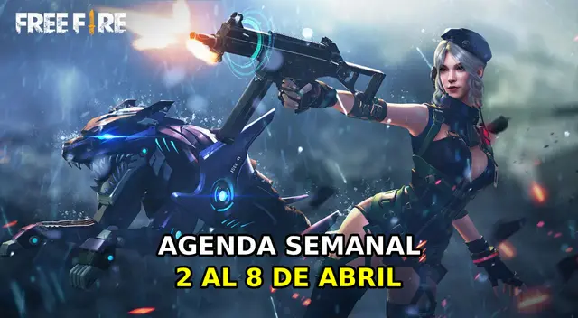 Recompensas de la agenda semanal de Free Fire 2025.