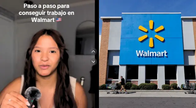 Joven latina explica los pasos para ser contratada por Walmart.