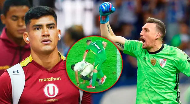Franco Armani golpeó a José Rivera y la acción no fue sancionada