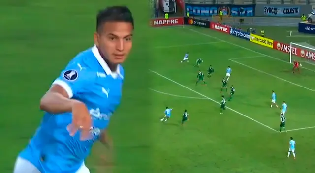 Martín Távara marcó el empate 2-2 de Sporting Cristal ante Palmeiras con exquisita definición.