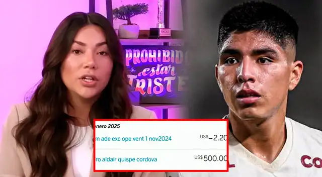 Olenka Mejía revela fotos con depósitos que le mandó Piero Quispe.