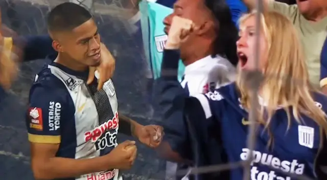 La esposa de Hernán Barco tuvo una singular celebración con el gol de Alianza.