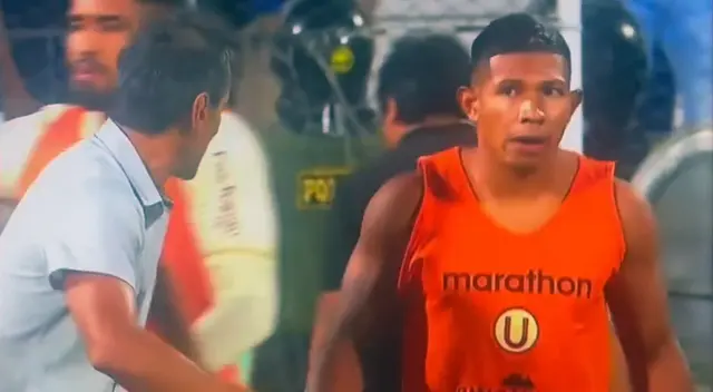 Edison Flores terminó molesto delante de Fabián Bustos.