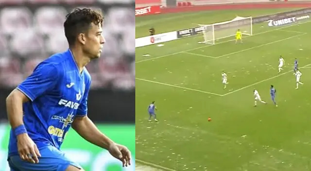 Cristian Benavente se luce en Liga de Rumania con pase gol.